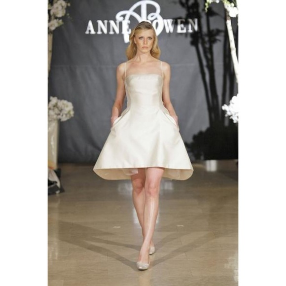Anne Bowen Blue Strapless Formal Dress Gown Small MSRP $458 - Picture 1 of 8